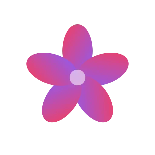 Aurora-Blumenlogo, eine fiktive Marke