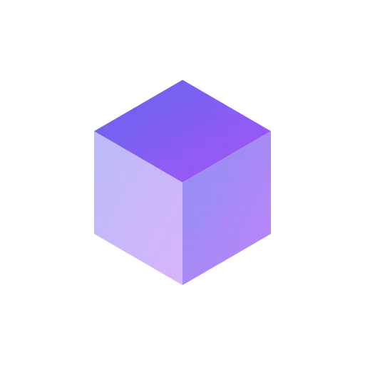 Cubit-Würfel-Logo, eine fiktive Marke